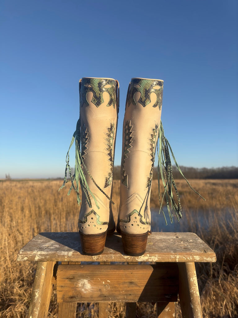 Tall python boots store
