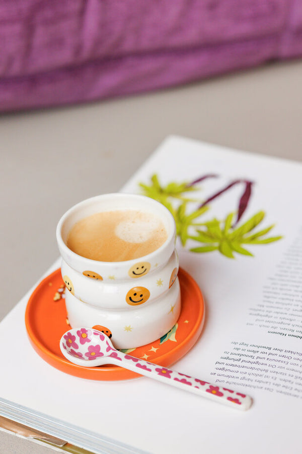 Spoon With Purple Flowers