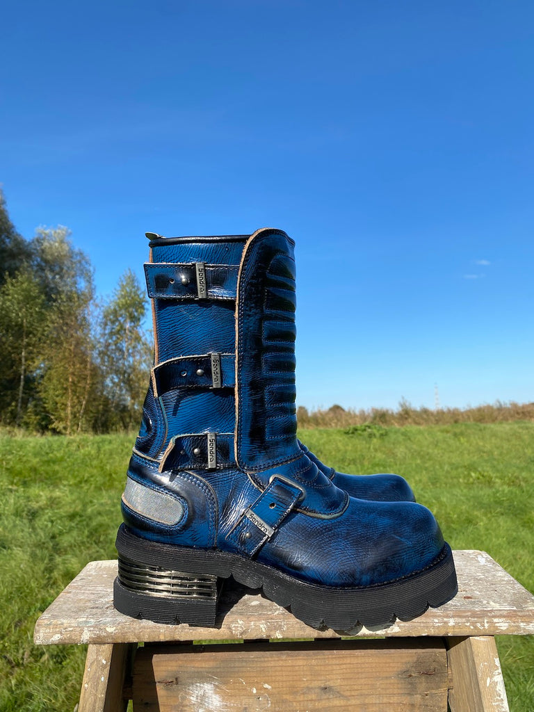 Blue Platform Boots - Deadstock