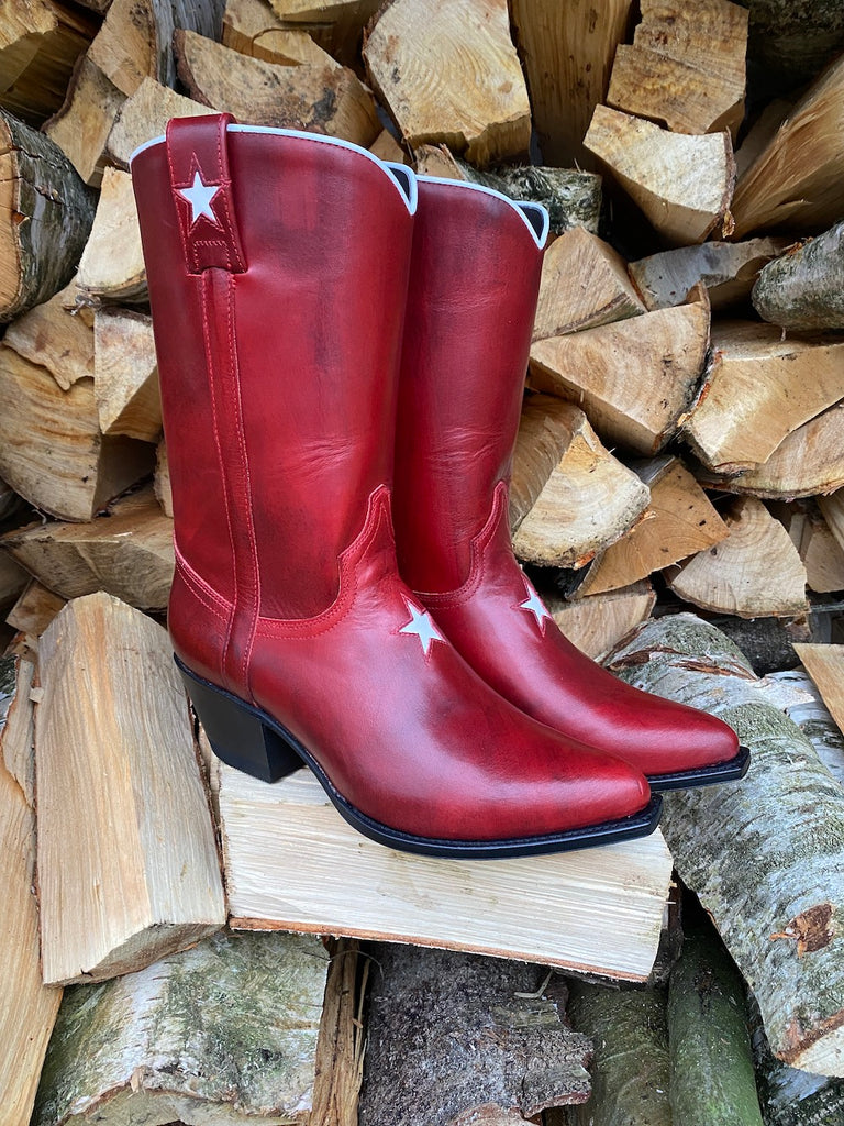 Western Star Boots Red