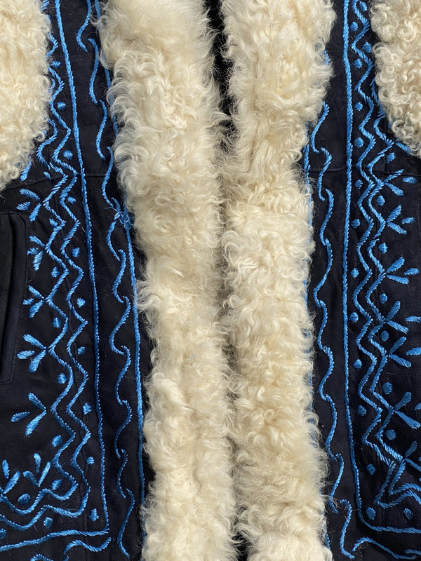 Afghan Sheepskin Waistcoat Ashia