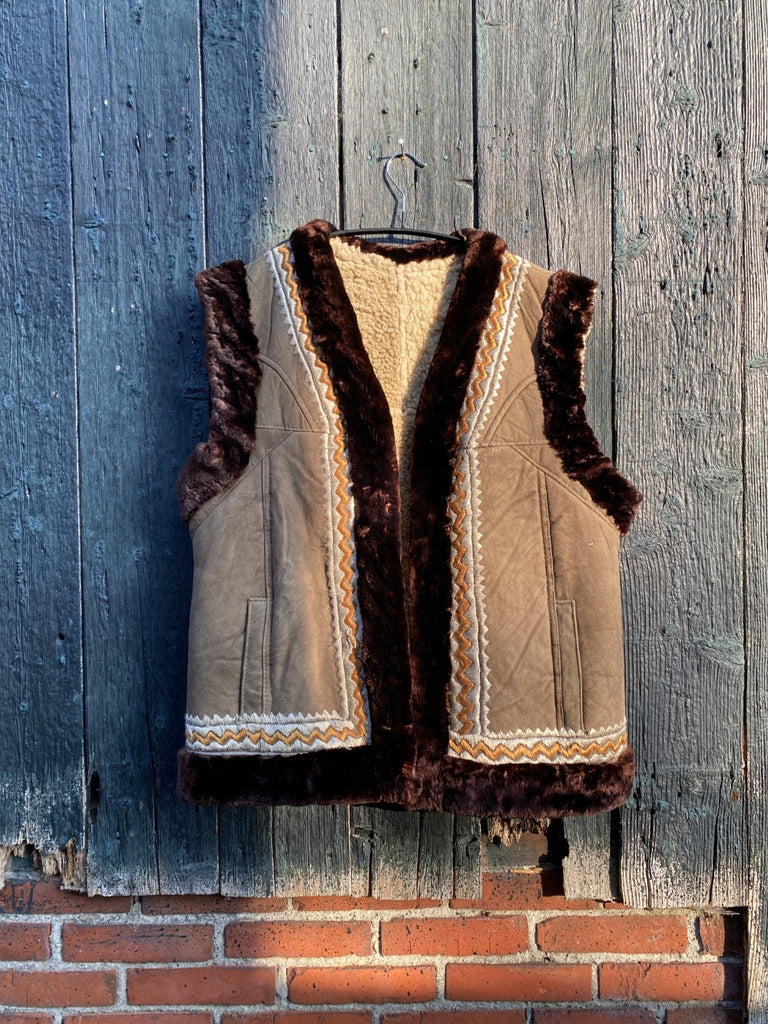 Afghan Sheepskin Waistcoat Leilah