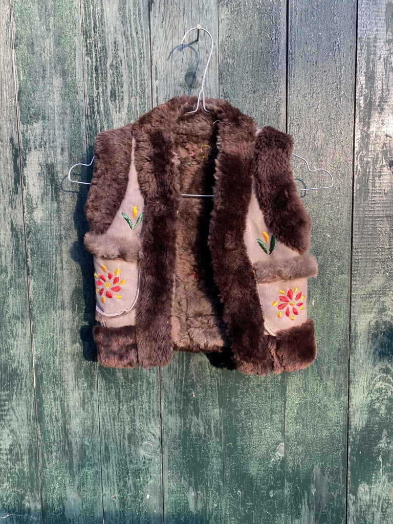 Sheepskin Kids Waistcoat Basma