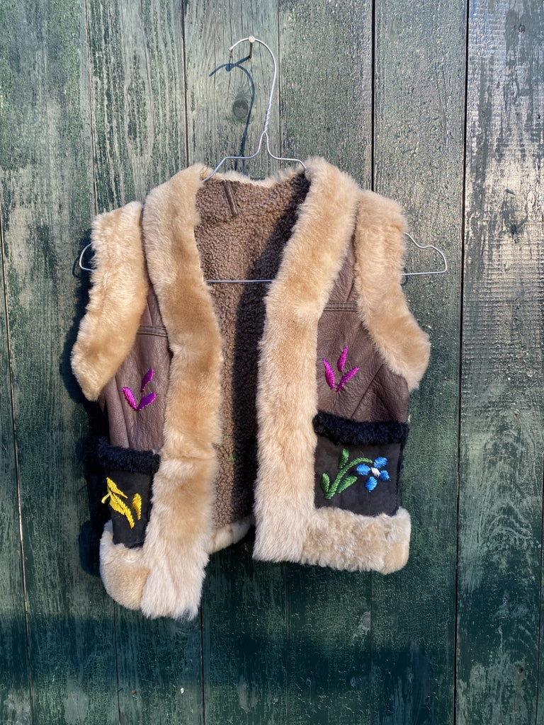 Sheepskin Kids Waistcoat Halima