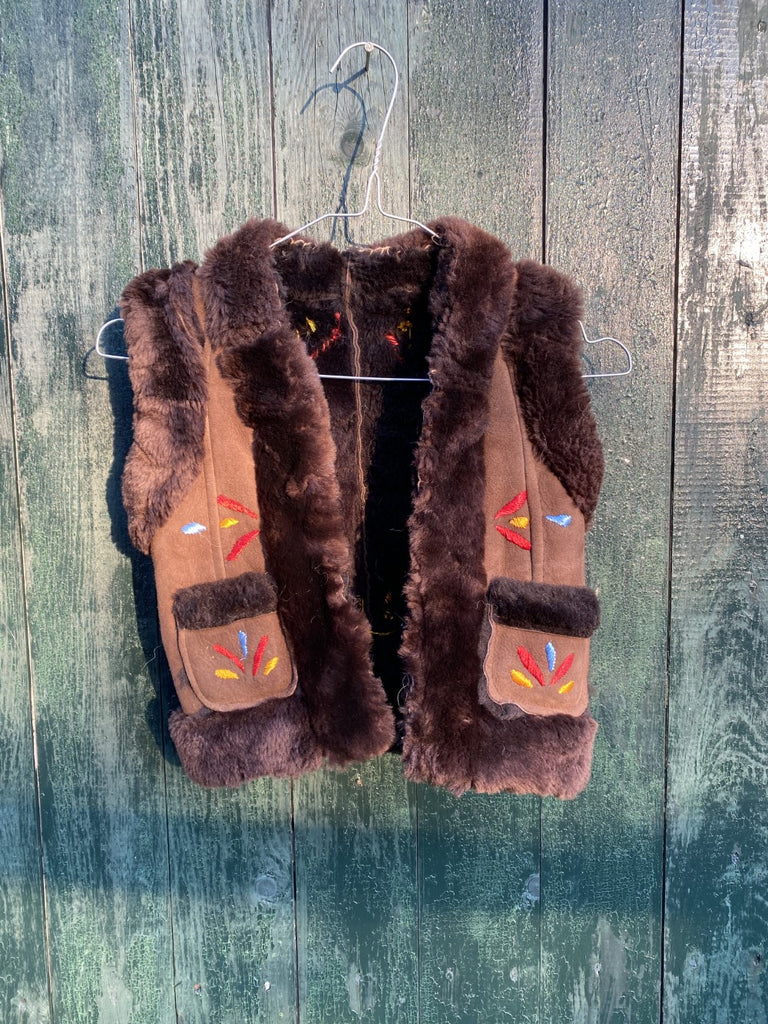 Sheepskin Kids Waistcoat Thara