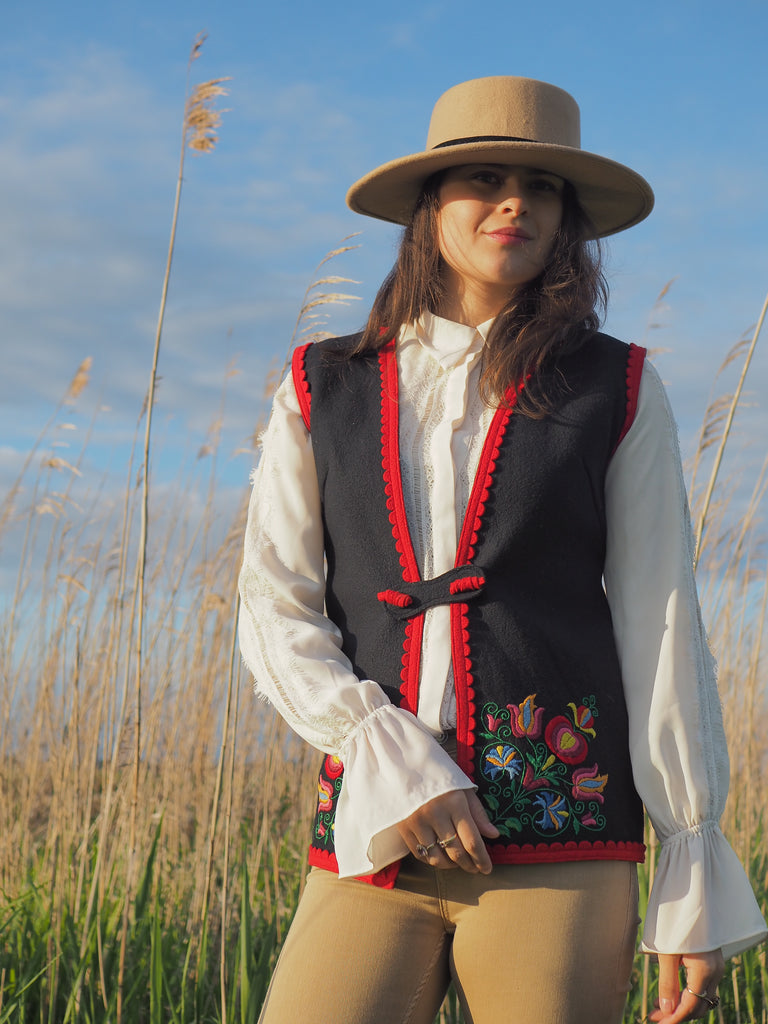 Wool Embroidered Waistcoat