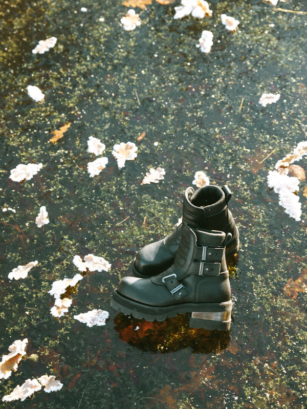 Platform Ankle Boots Black