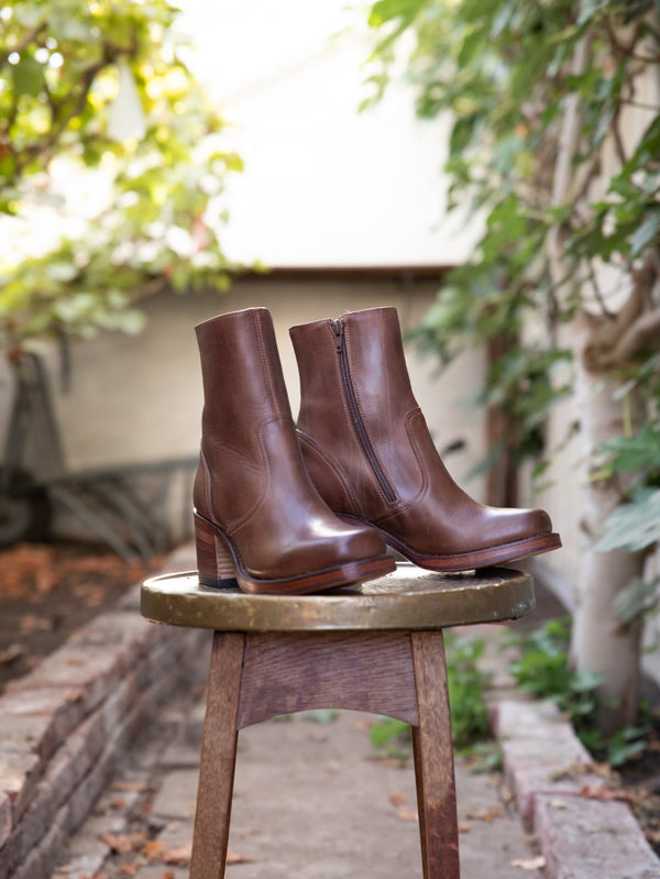 Chunky Ankle Boots Brown