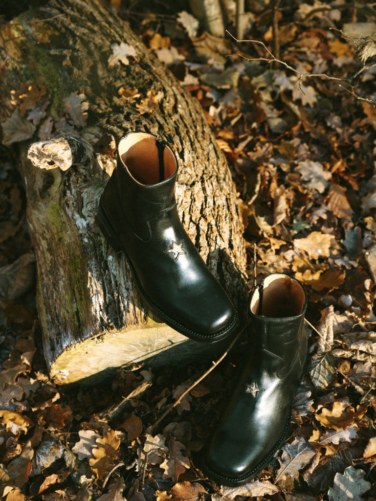 Men Ankle Boots Black